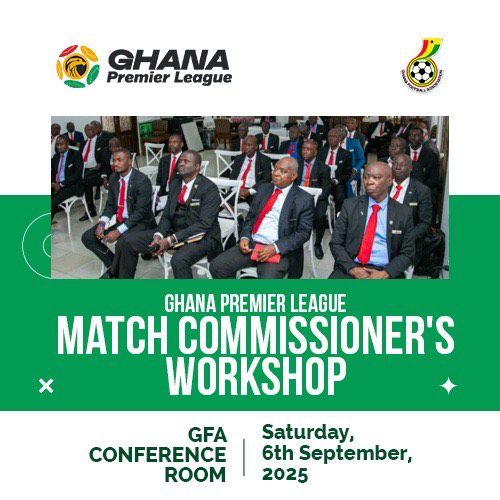 PREMIER LEAGUE MATCH COMMISSIONERS SET FOR ONE-DAY TRAINING WORKSHOP